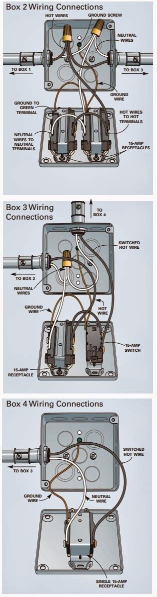 how long from electrical boxes|box to box wiring diagram.